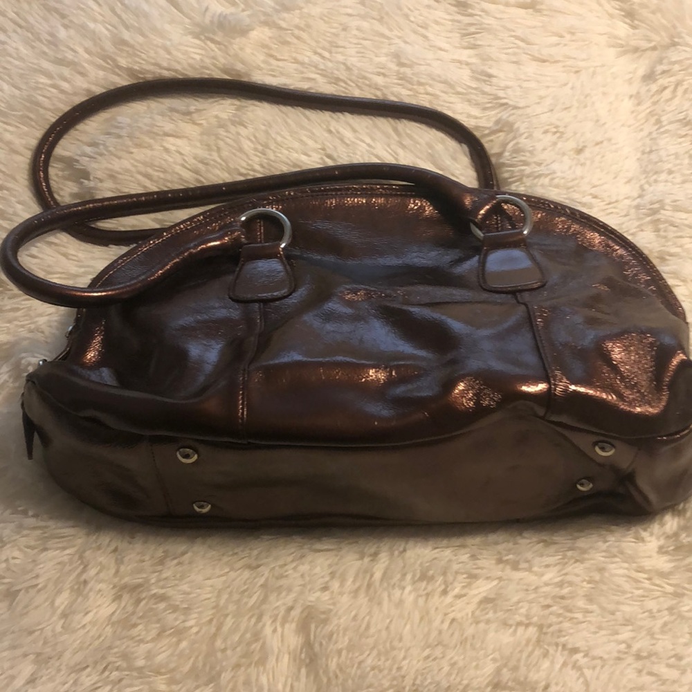 HOBO bronze leather shoulder bag
